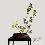 Tipo Ikebana Primaveral Tono Amarillo